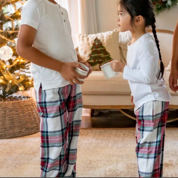 Well Dressed Wolf Other - Boys Girls Well Dressed Wolf Christmas Holiday Plaid Pajama Pants Unisex size 16